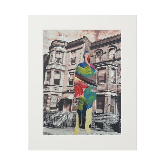 Mixed Media Collage Series, Wall Art Prints, Fine Art Prints, Simone Anthony-Brown, Home Decor, Not a Threat, Rooted In Place