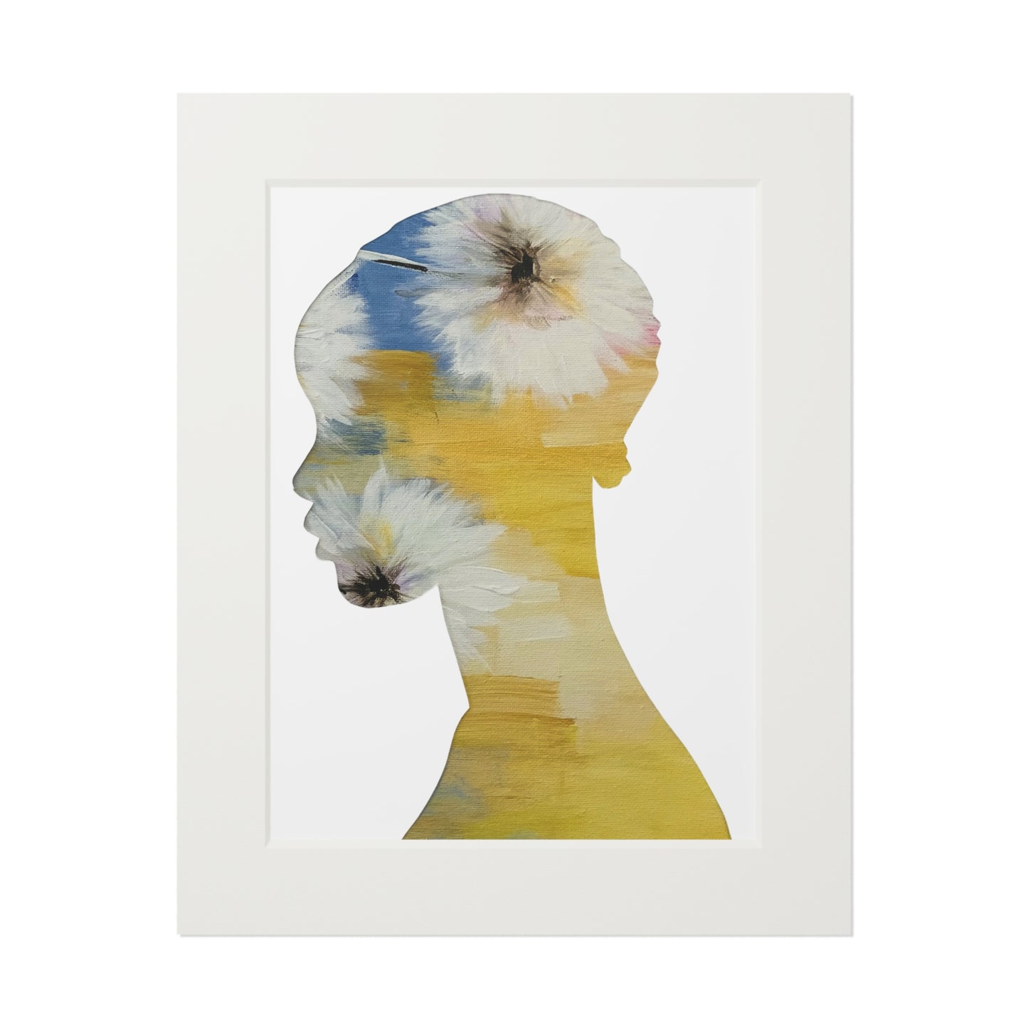 Black Woman Floral, Silhouette Prints Afrocentric Home Art, Inspirational Wall Decor, Modern Boho Style