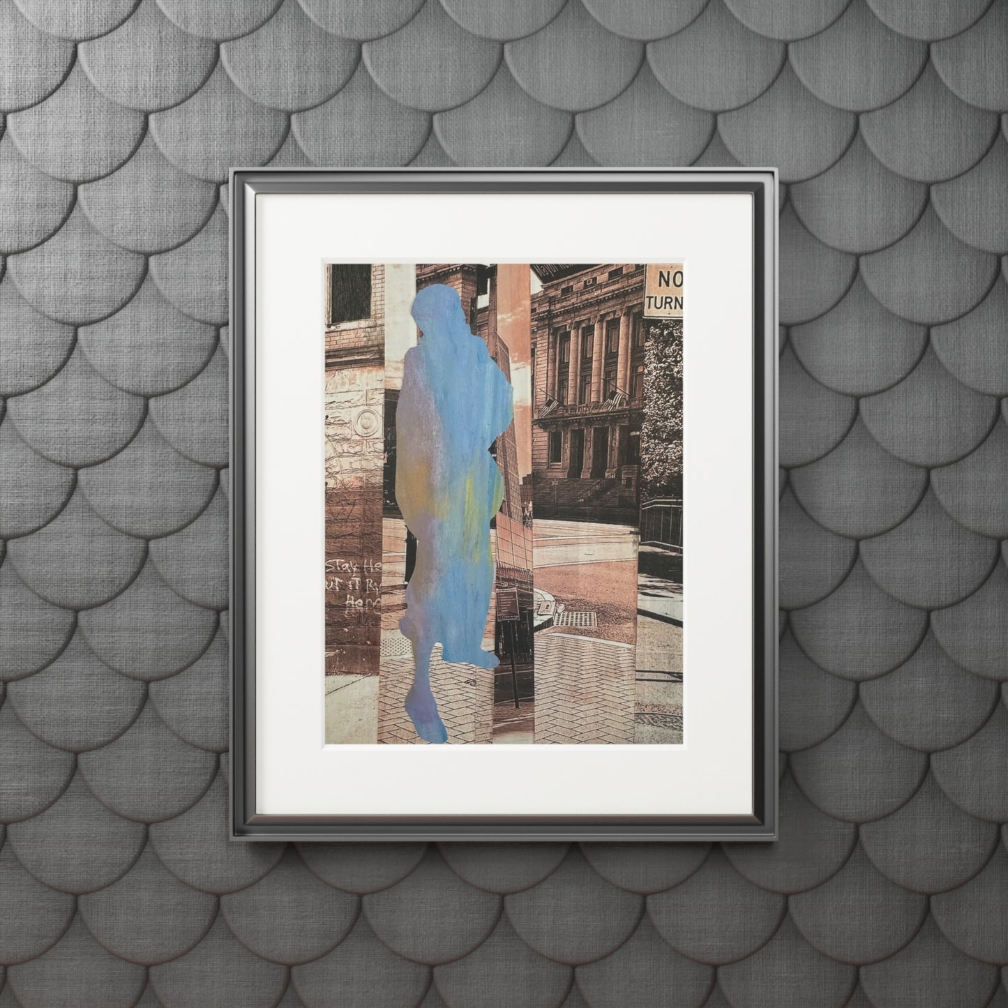 Wall Art Prints, Mixed Media Collage Series, Simone Anthony-Brown, Home Decor, Not a Threat, Rooted In Place, Fine Art