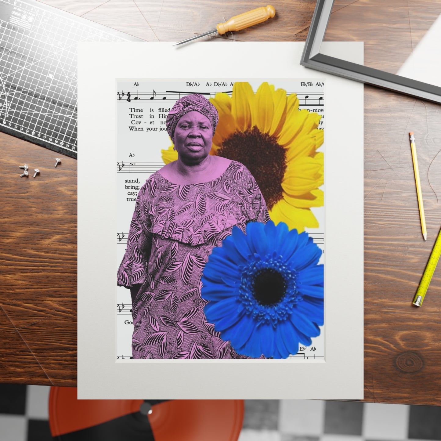 Fine Art Prints - Held in Song I, Digital Art Print, Black Women, African American Hymns, Cultural Art, Giclée Print, Religious Wall Art