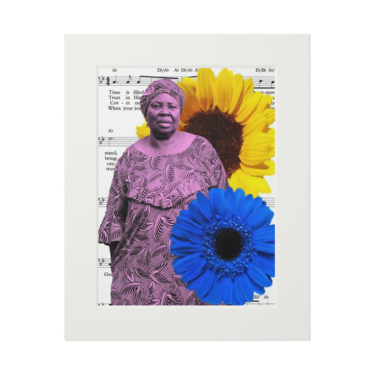 Fine Art Prints - Held in Song I, Digital Art Print, Black Women, African American Hymns, Cultural Art, Giclée Print, Religious Wall Art