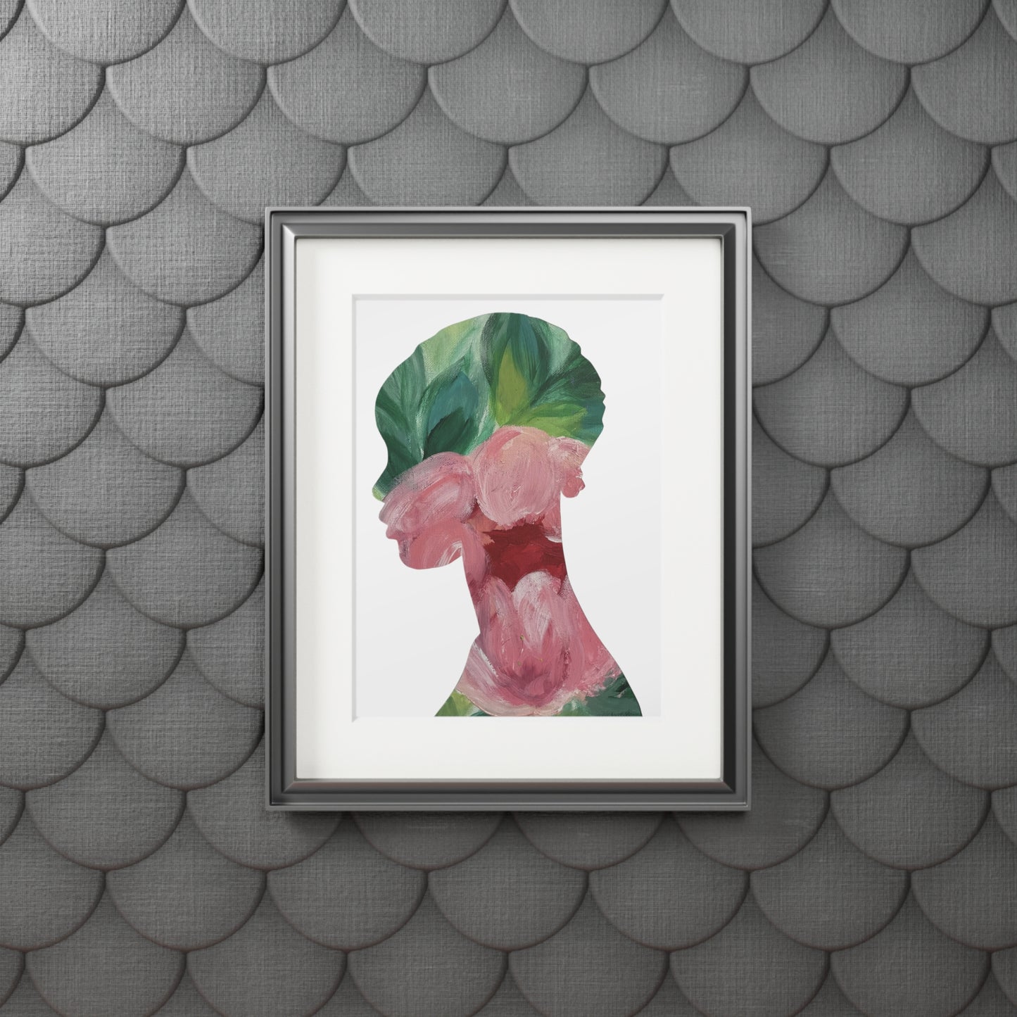 Afrocentric Floral Art Print Black Woman Silhouette Inspired Collage Gift Idea Empowering Wall Decor