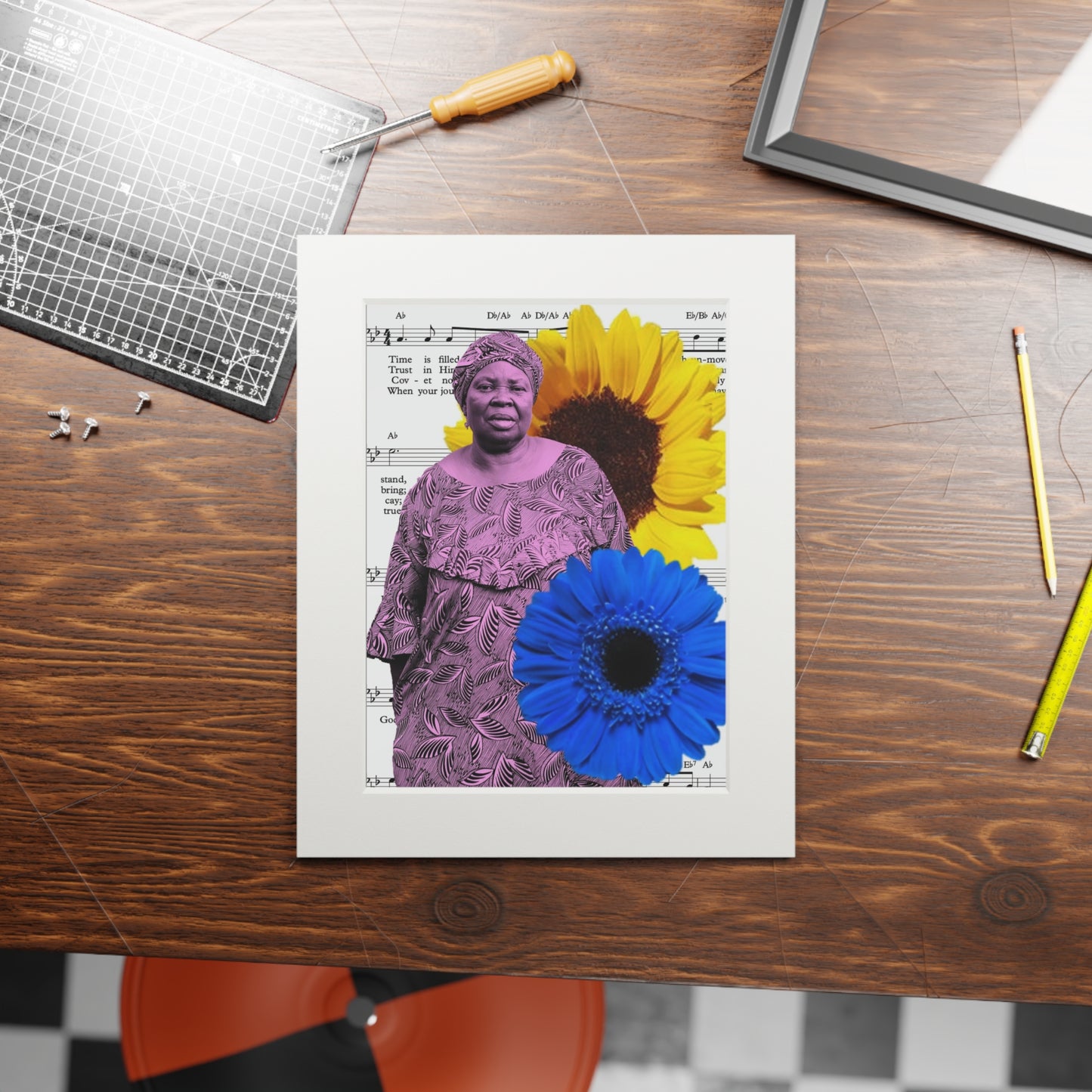 Fine Art Prints - Held in Song I, Digital Art Print, Black Women, African American Hymns, Cultural Art, Giclée Print, Religious Wall Art