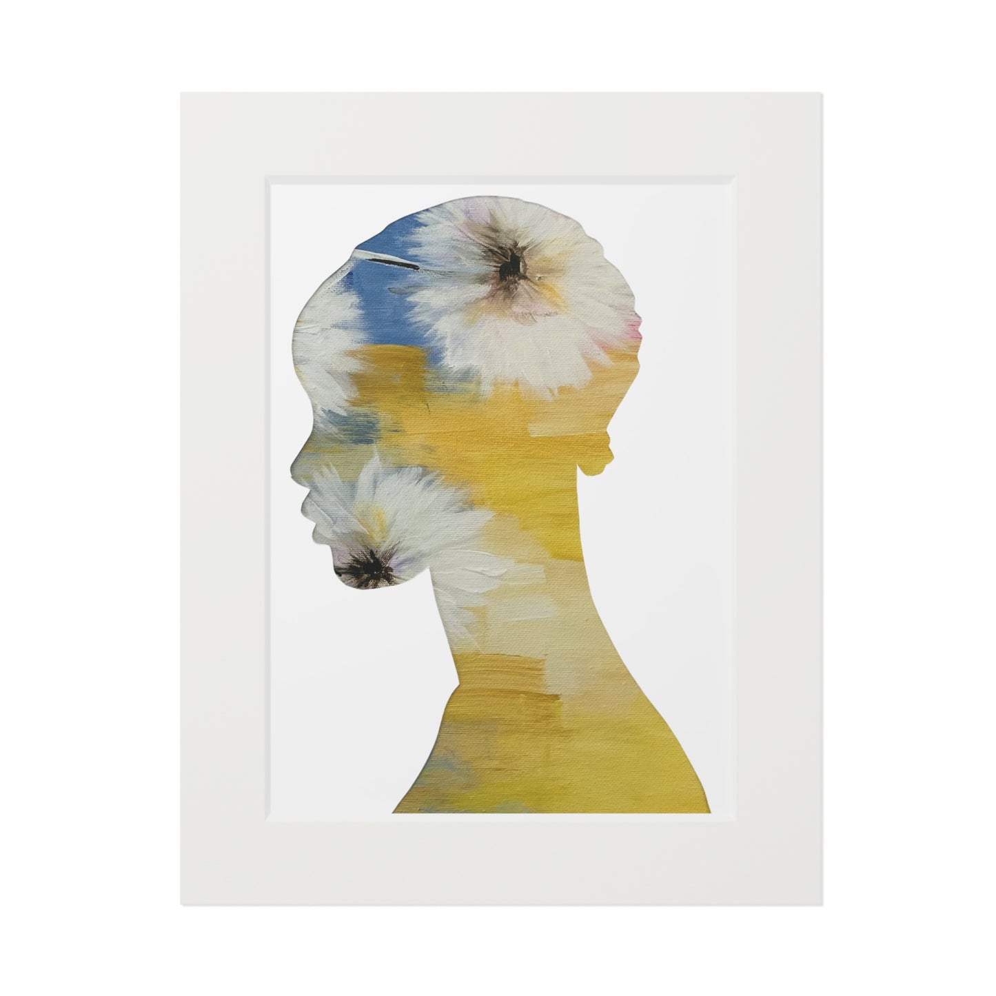 Black Woman Floral, Silhouette Prints Afrocentric Home Art, Inspirational Wall Decor, Modern Boho Style