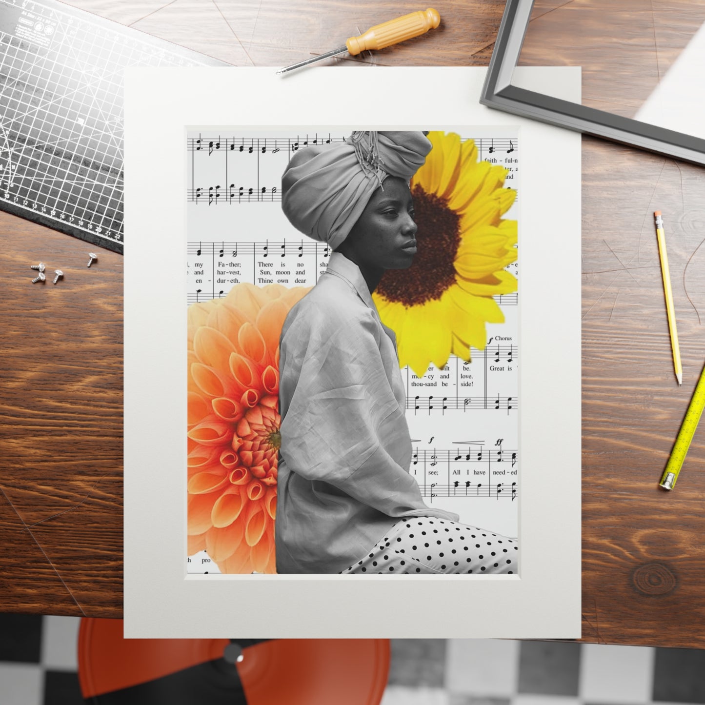 Fine Art Prints - Held in Song II, Digital Art Print, Black Women, African American Hymns, Cultural Art, Giclée Print, Religious Wall Art