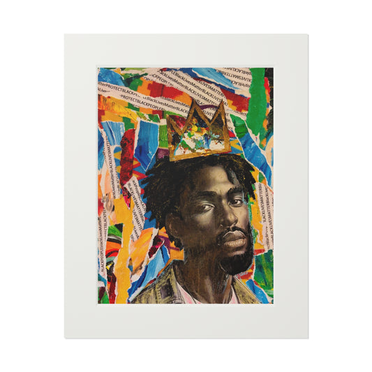 Giclée Print, Crowned Resistance Limited Edition Fine Art Poster, Black Lives Matter Wall Decor, Protect Black People Artwork, Black Men
