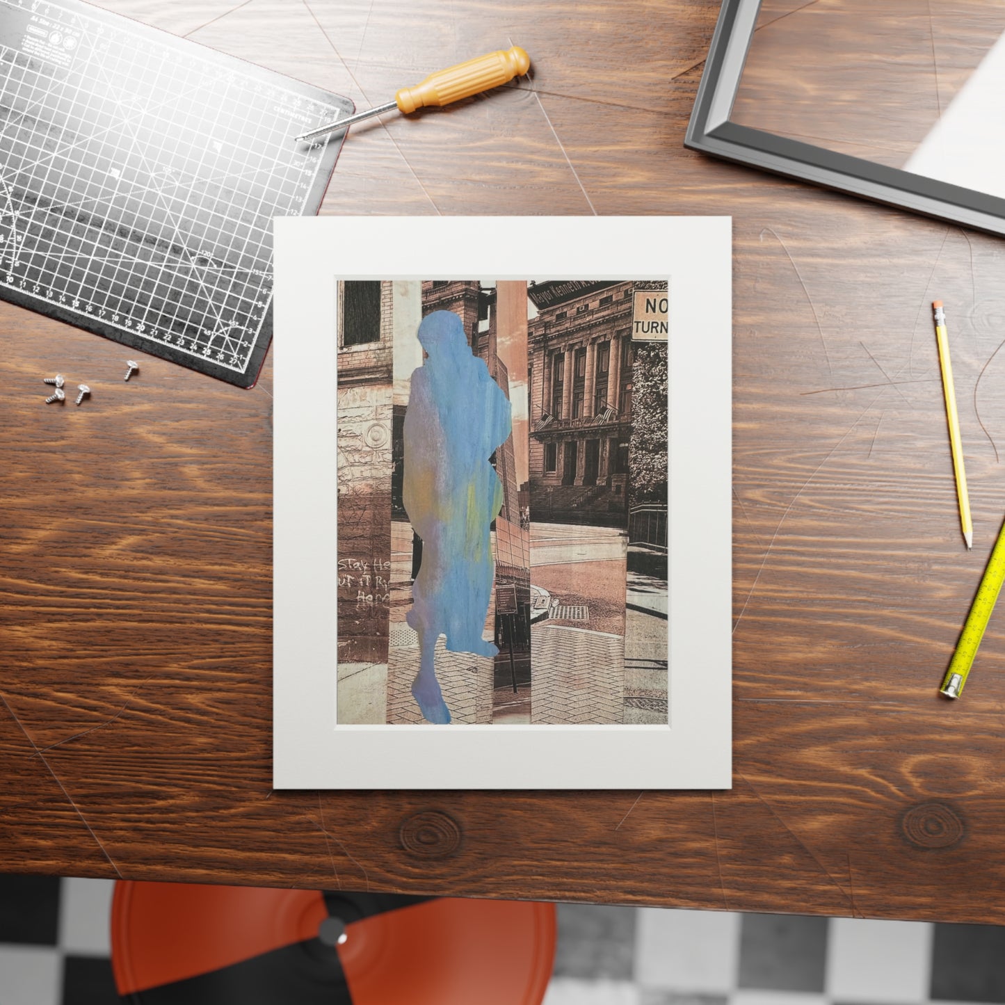 Wall Art Prints, Mixed Media Collage Series, Simone Anthony-Brown, Home Decor, Not a Threat, Rooted In Place, Fine Art