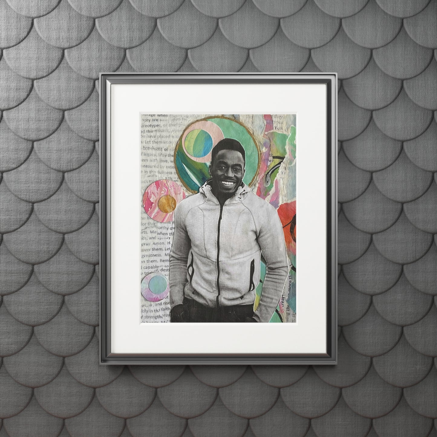 Fine Art Prints, Black Men in Moments of Ease and Joy, Wall Art Home Decor, Collage Art, Not a Threat Series