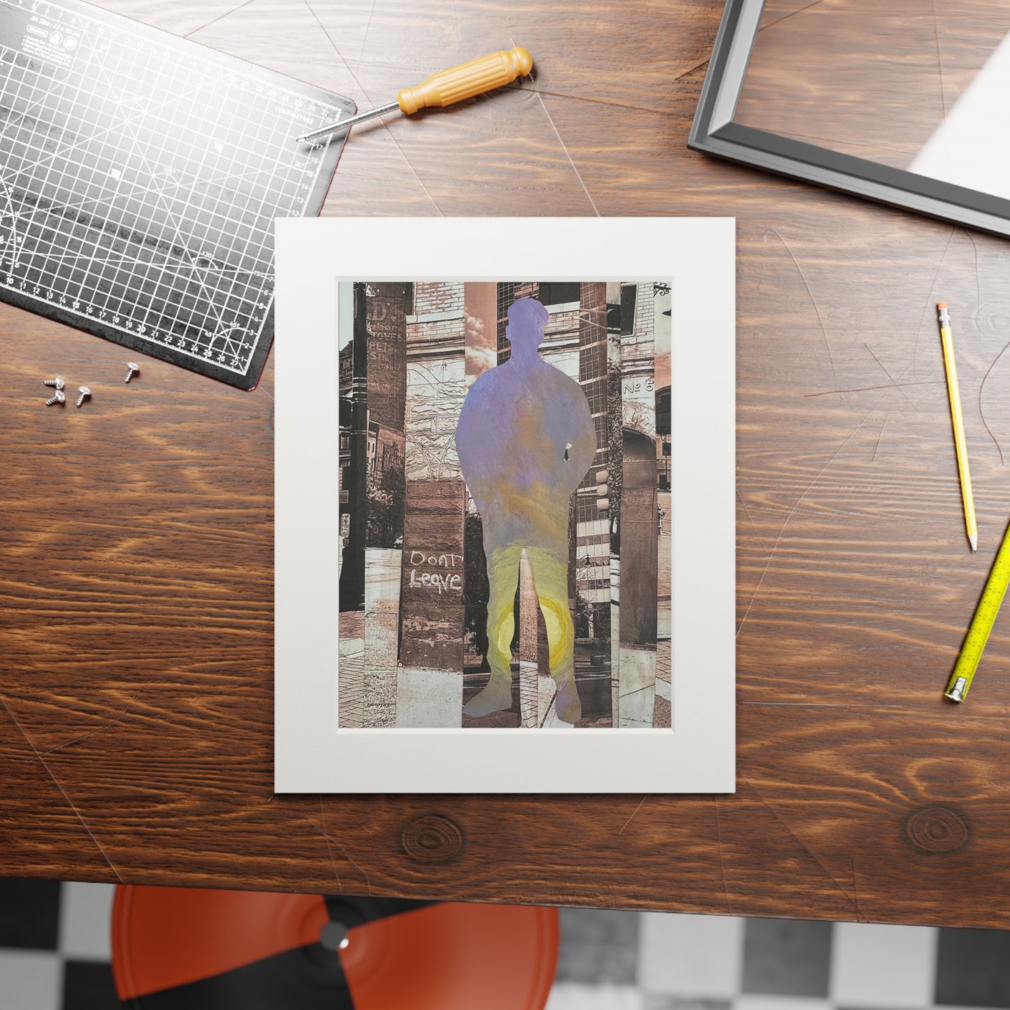 Fine Art Prints, Mixed Media Collage Series, Simone Anthony-Brown, Not a Threat, Rooted in Place, Wall Art Home