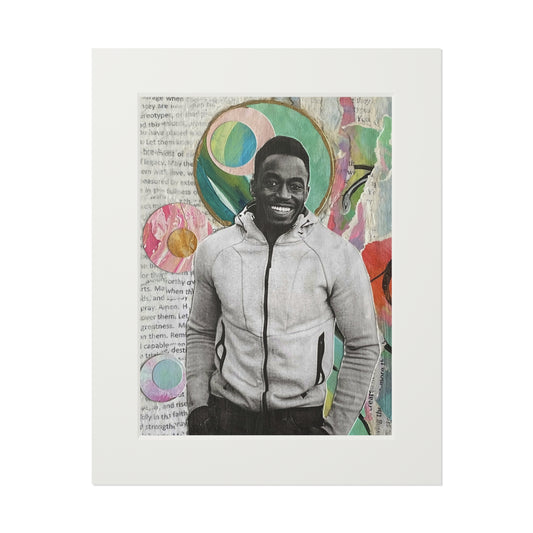 Fine Art Prints, Black Men in Moments of Ease and Joy, Wall Art Home Decor, Collage Art, Not a Threat Series