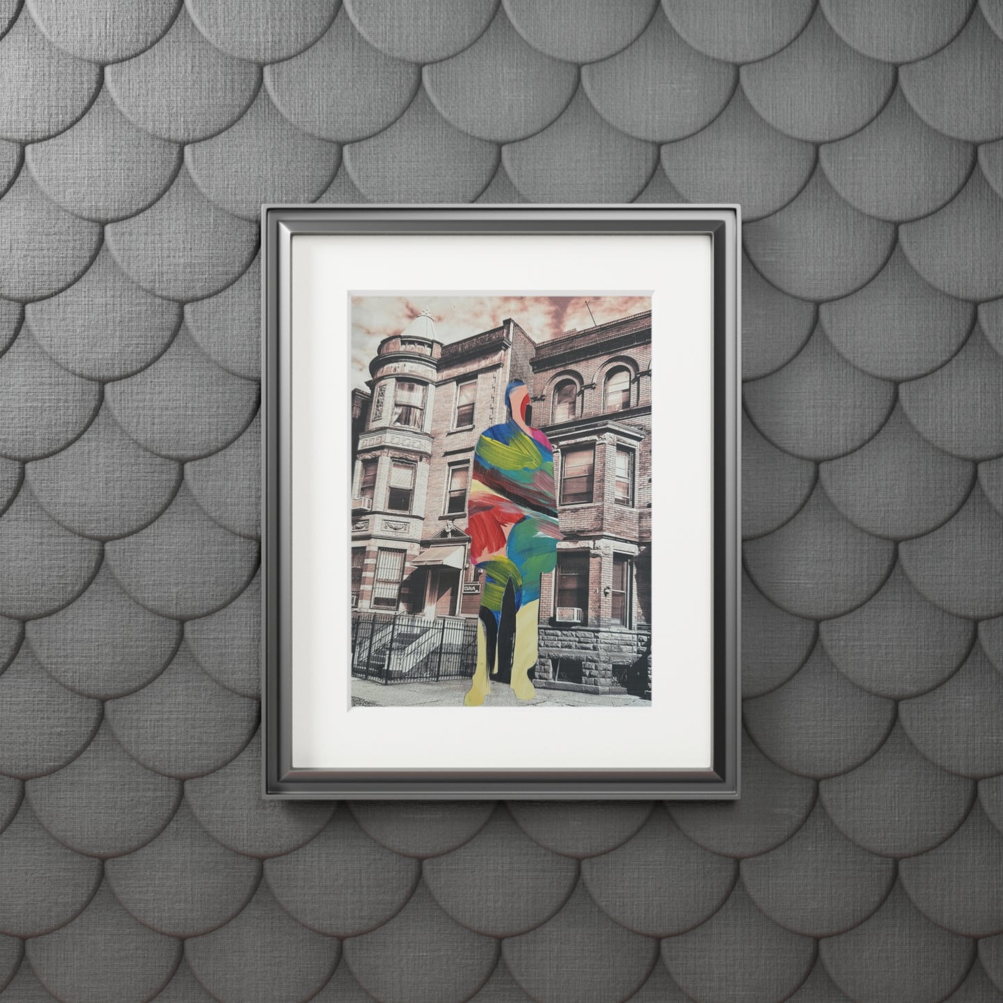 Mixed Media Collage Series, Wall Art Prints, Fine Art Prints, Simone Anthony-Brown, Home Decor, Not a Threat, Rooted In Place
