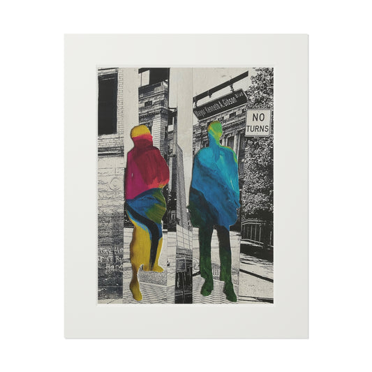 Wall Art Prints, Fine Art Prints, Mixed Media Collage Series, Simone Anthony-Brown, Home Decor, Not a Threat, Rooted In Place