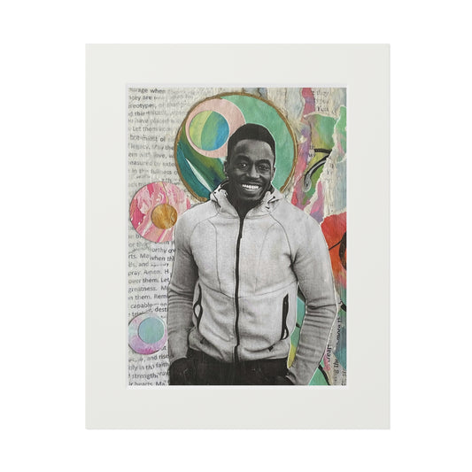 Fine Art Prints, Black Men in Moments of Ease and Joy, Wall Art Home Decor, Collage Art, Not a Threat Series