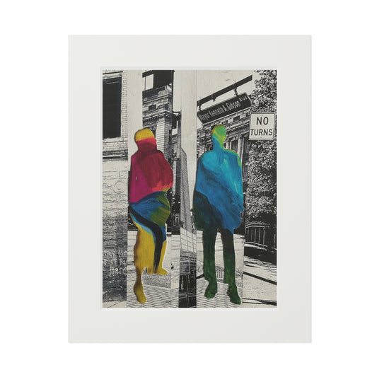 Wall Art Prints, Fine Art Prints, Mixed Media Collage Series, Simone Anthony-Brown, Home Decor, Not a Threat, Rooted In Place