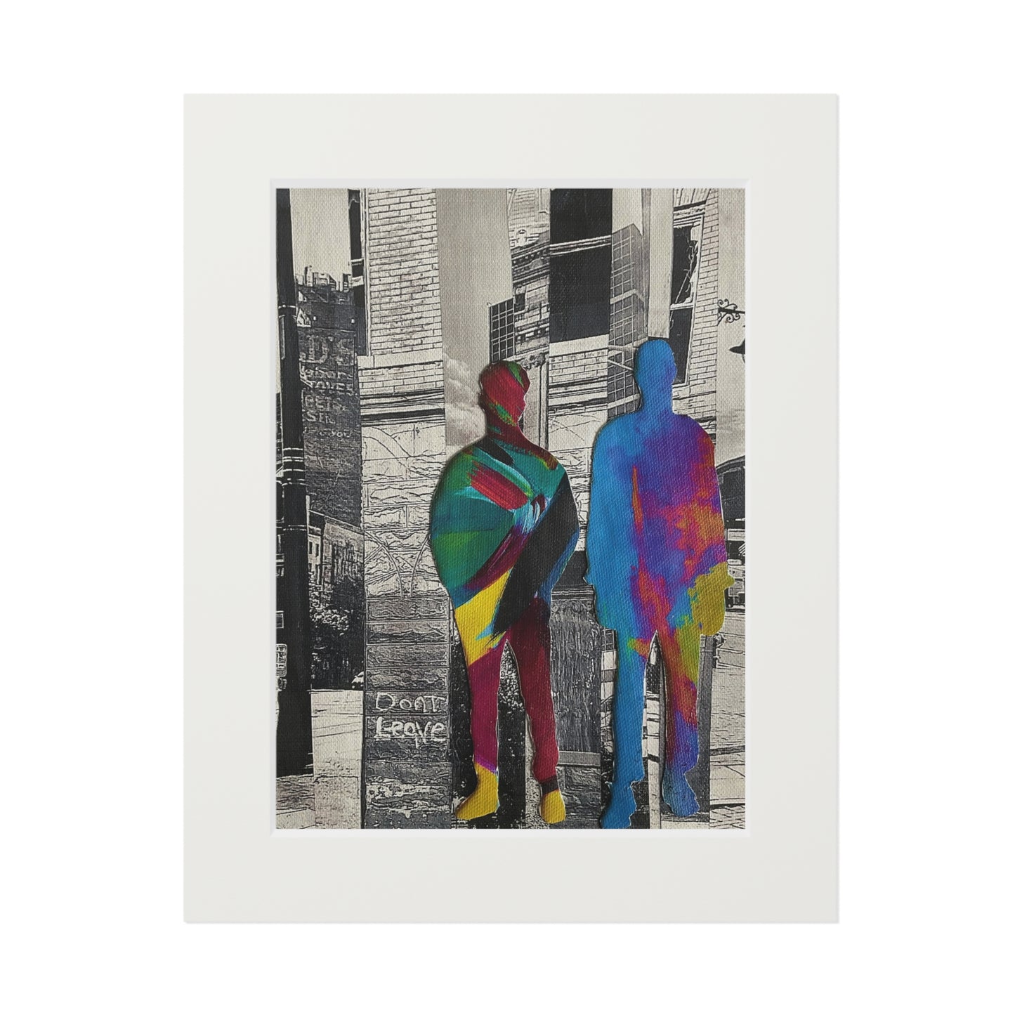 Not a Threat, Rooted In Place, Mixed Media Collage Series, Wall Art Prints, Fine Art Prints, Simone Anthony-Brown, Home Decor