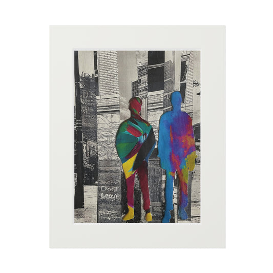 Not a Threat, Rooted In Place, Mixed Media Collage Series, Wall Art Prints, Fine Art Prints, Simone Anthony-Brown, Home Decor
