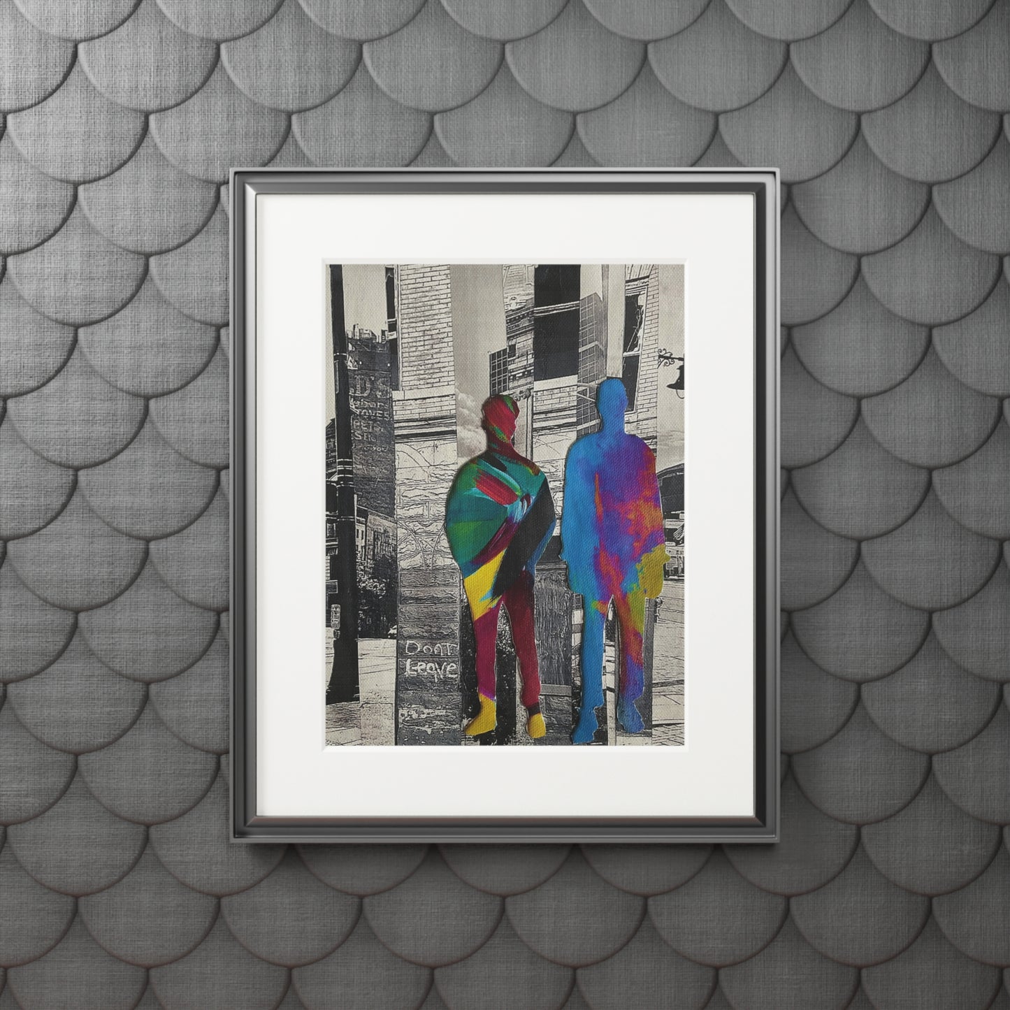 Not a Threat, Rooted In Place, Mixed Media Collage Series, Wall Art Prints, Fine Art Prints, Simone Anthony-Brown, Home Decor
