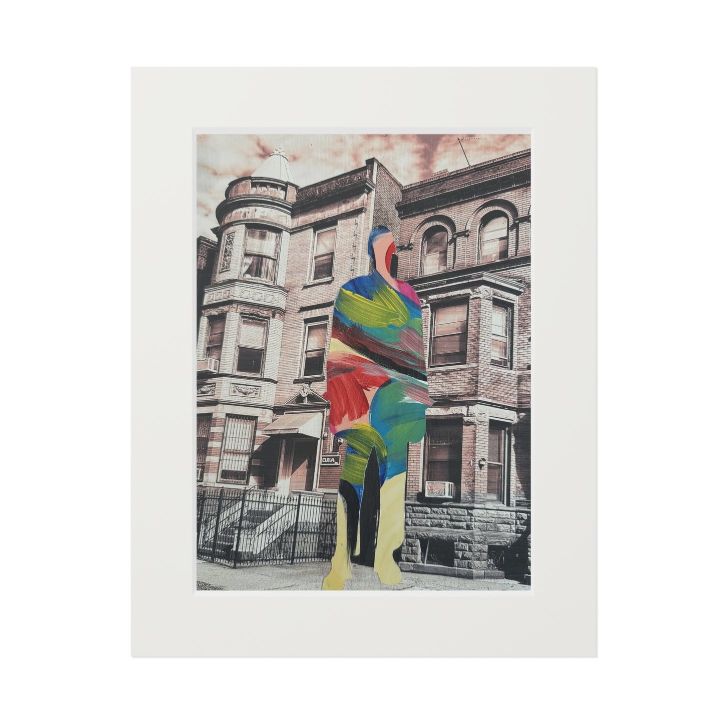 Mixed Media Collage Series, Wall Art Prints, Fine Art Prints, Simone Anthony-Brown, Home Decor, Not a Threat, Rooted In Place