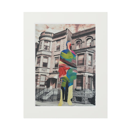 Mixed Media Collage Series, Wall Art Prints, Fine Art Prints, Simone Anthony-Brown, Home Decor, Not a Threat, Rooted In Place