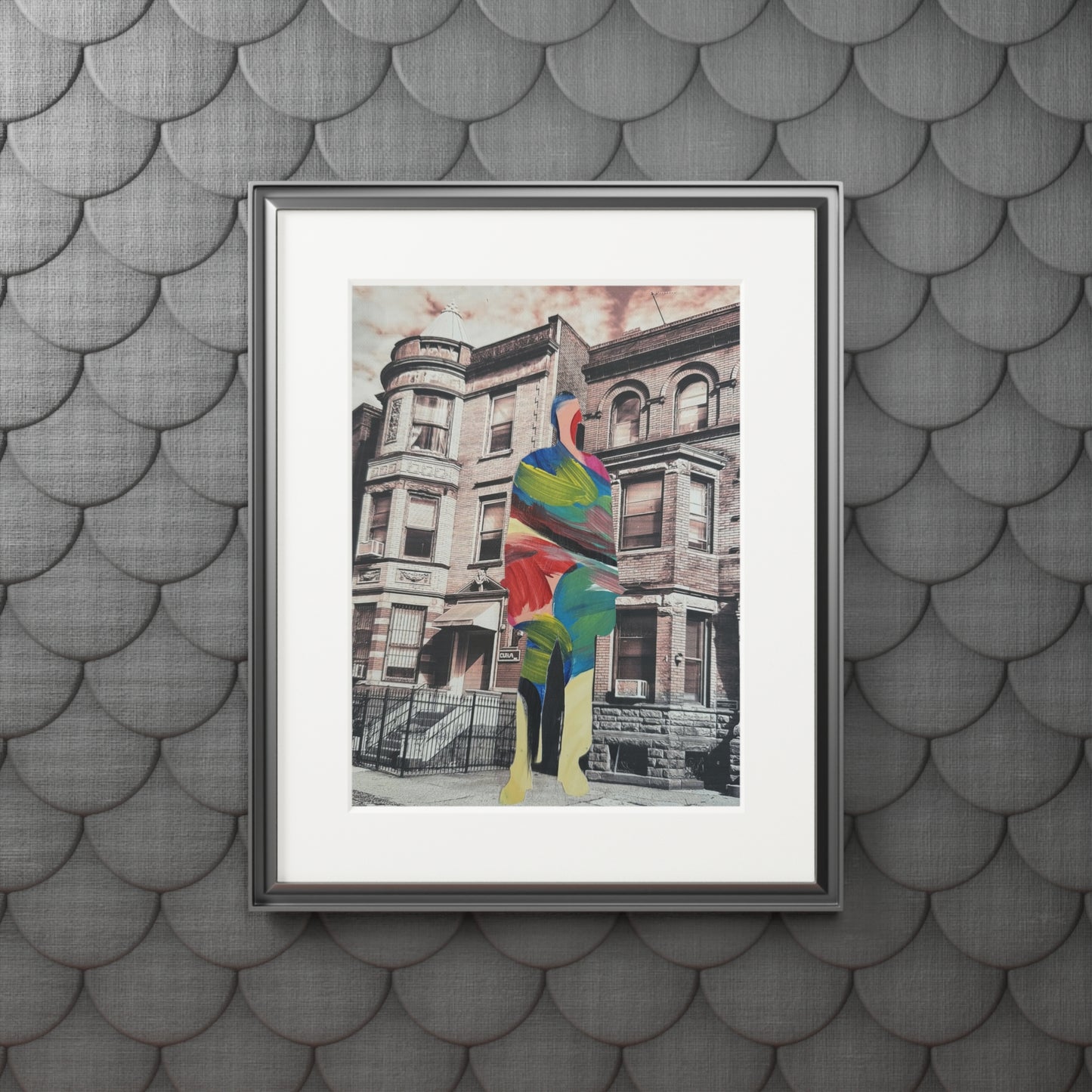 Mixed Media Collage Series, Wall Art Prints, Fine Art Prints, Simone Anthony-Brown, Home Decor, Not a Threat, Rooted In Place