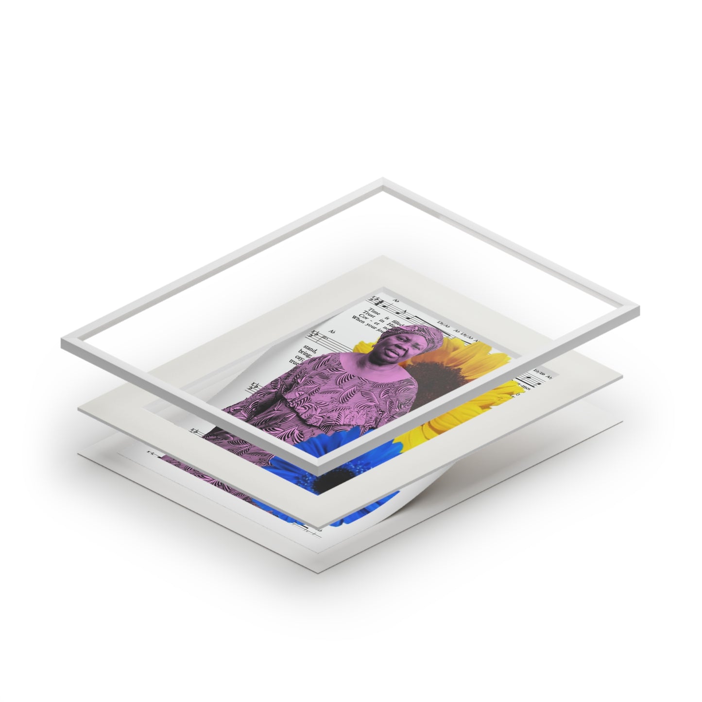Fine Art Prints - Held in Song I, Digital Art Print, Black Women, African American Hymns, Cultural Art, Giclée Print, Religious Wall Art