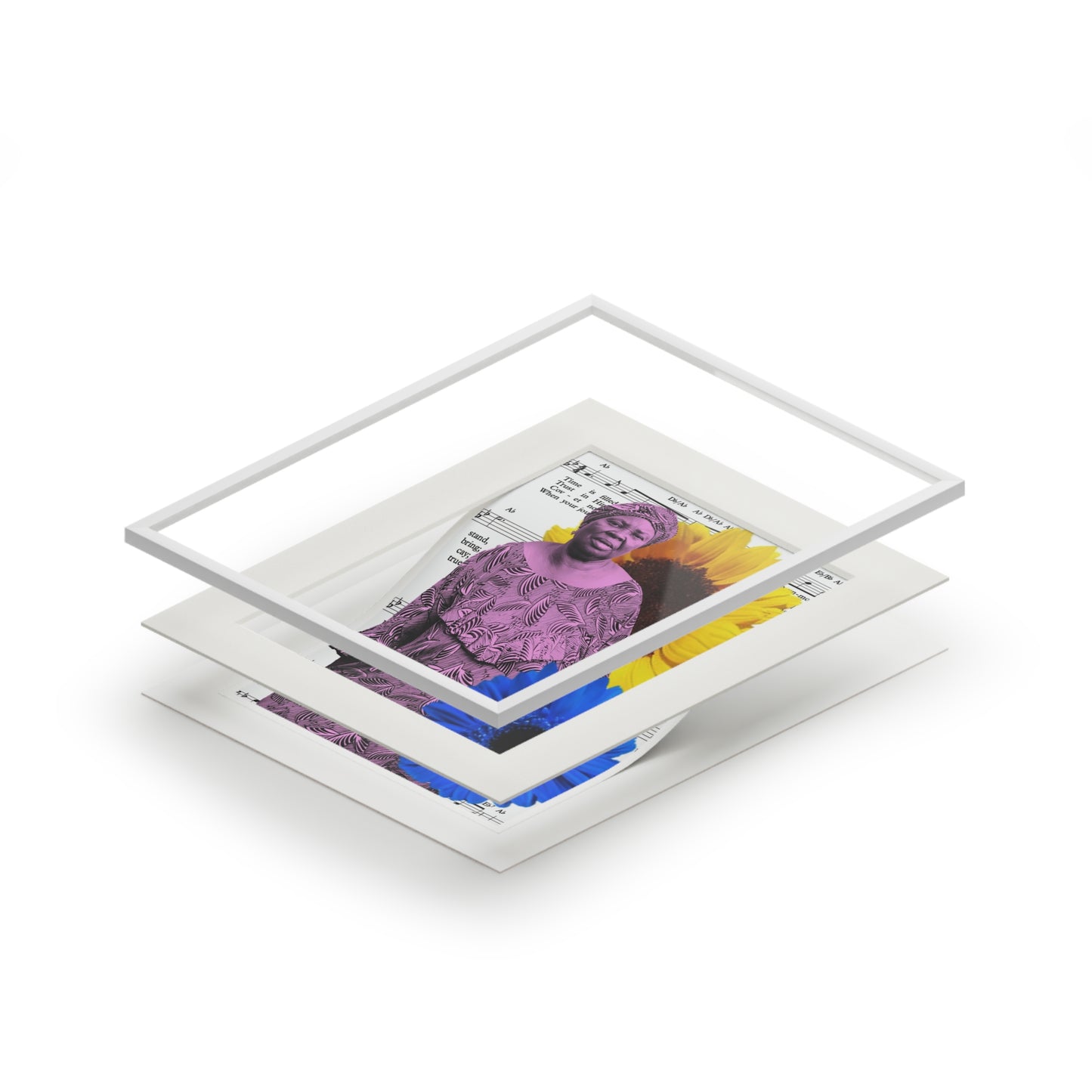 Fine Art Prints - Held in Song I, Digital Art Print, Black Women, African American Hymns, Cultural Art, Giclée Print, Religious Wall Art
