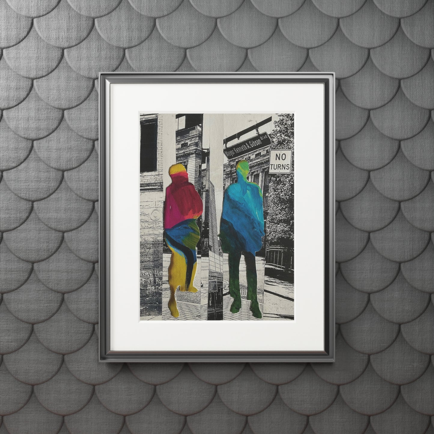 Wall Art Prints, Fine Art Prints, Mixed Media Collage Series, Simone Anthony-Brown, Home Decor, Not a Threat, Rooted In Place