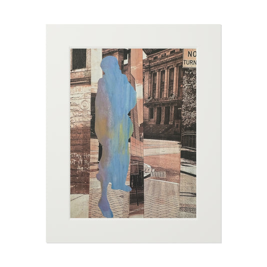 Wall Art Prints, Mixed Media Collage Series, Simone Anthony-Brown, Home Decor, Not a Threat, Rooted In Place, Fine Art
