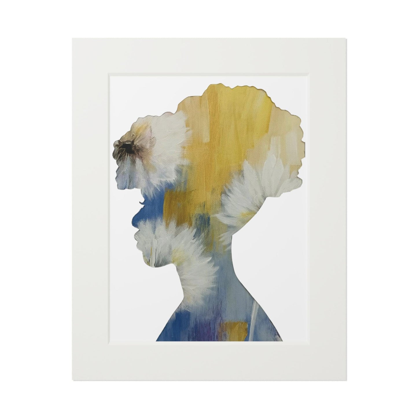 Prints, Afrocentric Floral Silhouette Wall Art - Empowering Black Girl Magic Decor, Unique Gift Idea, Modern Boho Print, Inspirational