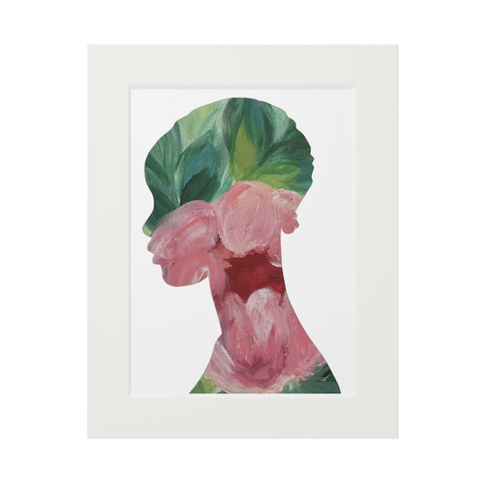 Afrocentric Floral Art Print Black Woman Silhouette Inspired Collage Gift Idea Empowering Wall Decor