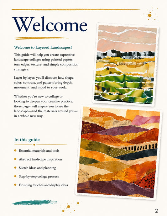 Layered Landscapes: A Mixed-Media Collage Guide