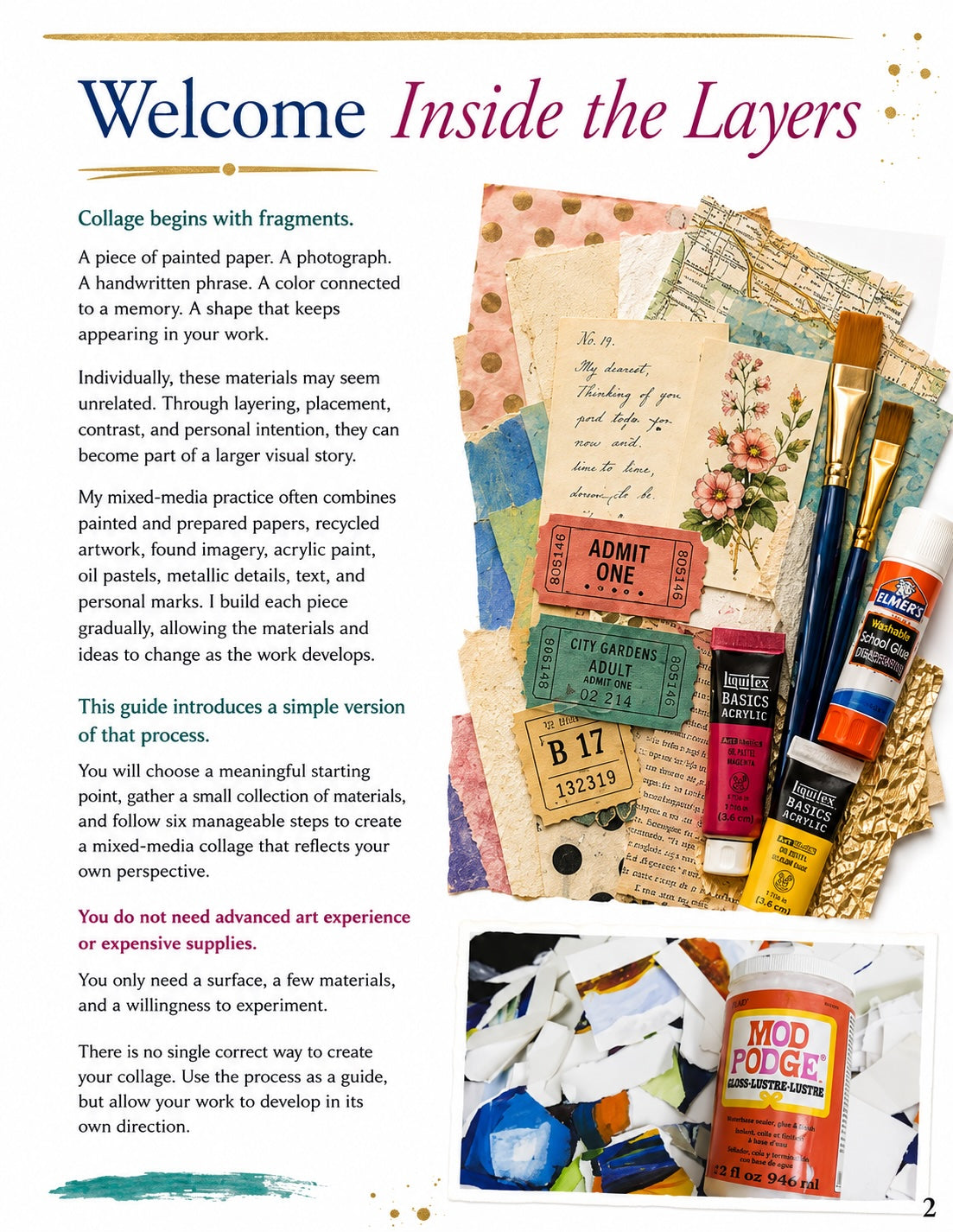 Inside the Layers: Tell Your Story Through Mixed-Media Collage