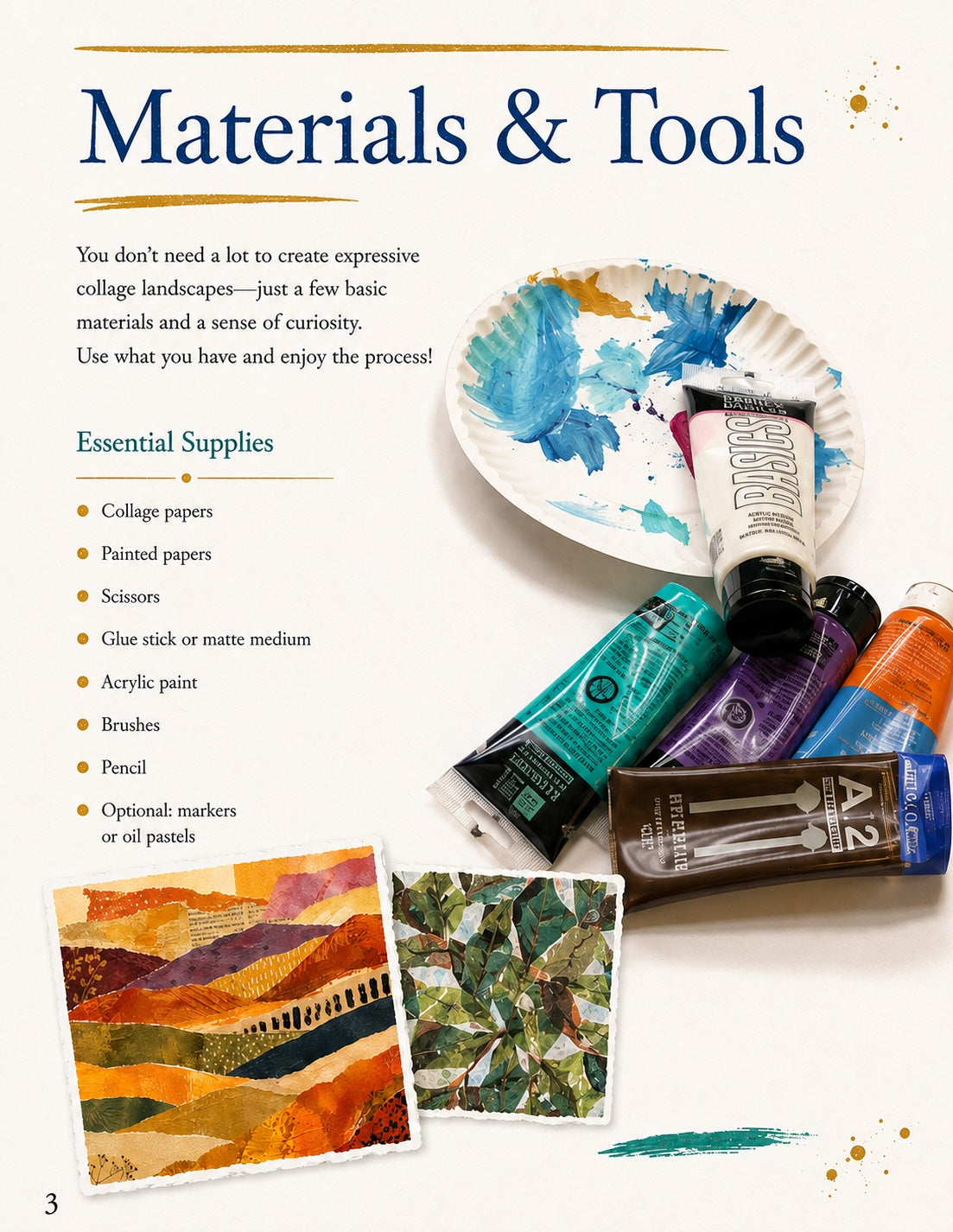 Layered Landscapes: A Mixed-Media Collage Guide